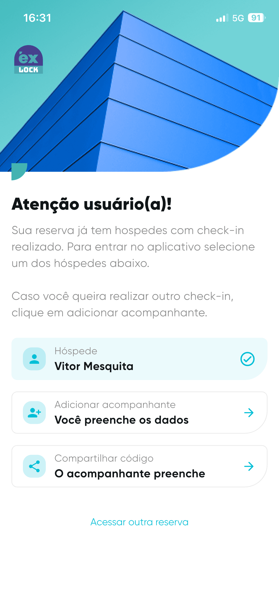 Print da tela do app - Passo 5